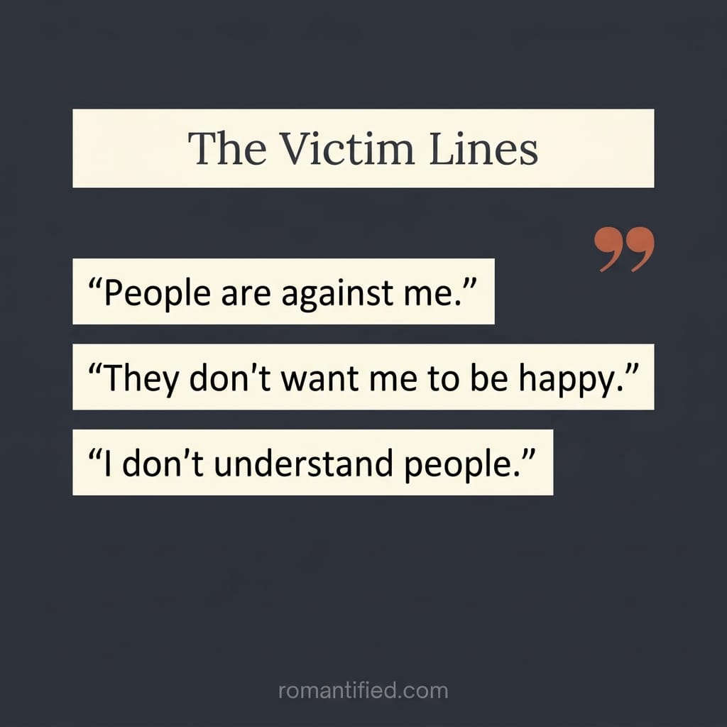 things an aging narcissist says for attention