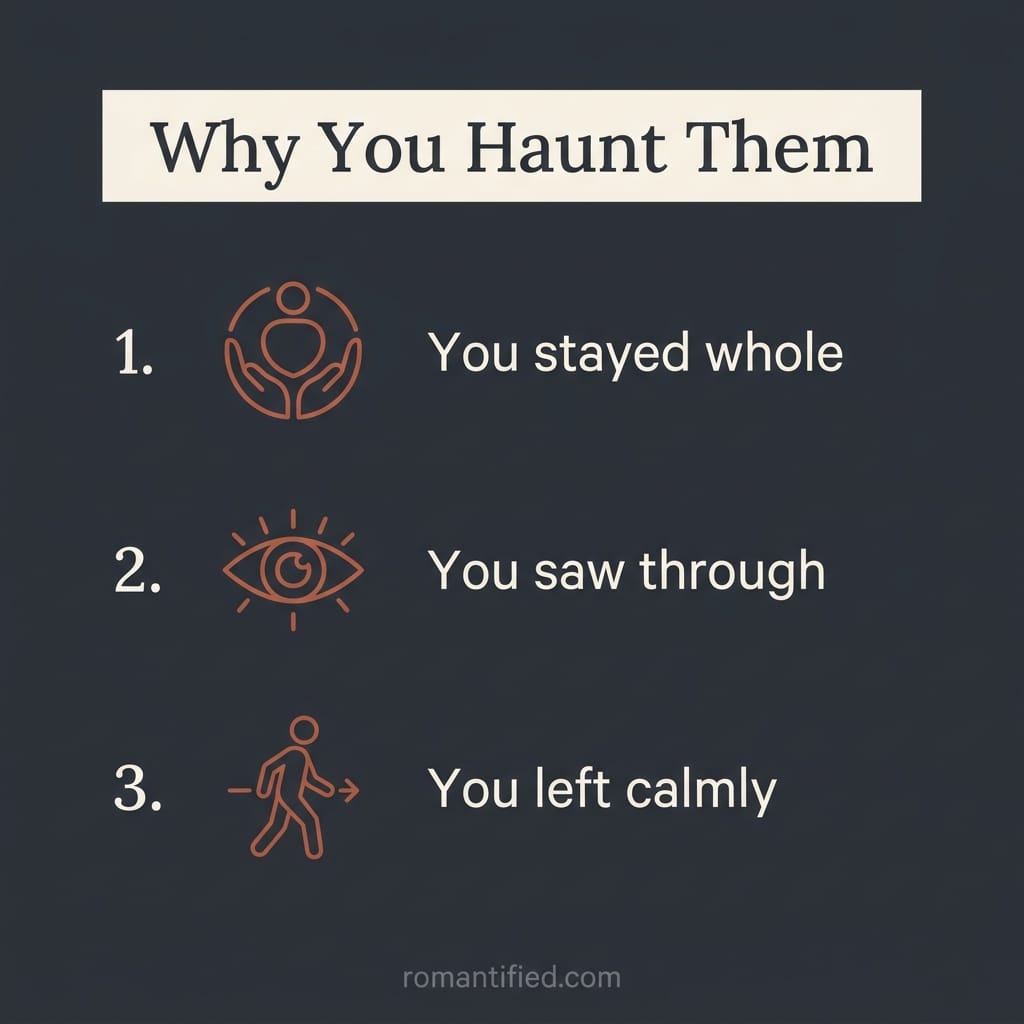 Overview infographic of why you stay in the narcissist's head