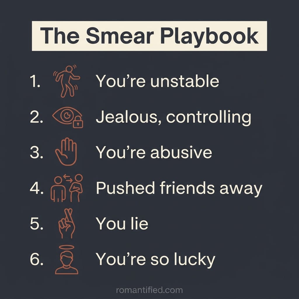 how a narcissist smears their partner