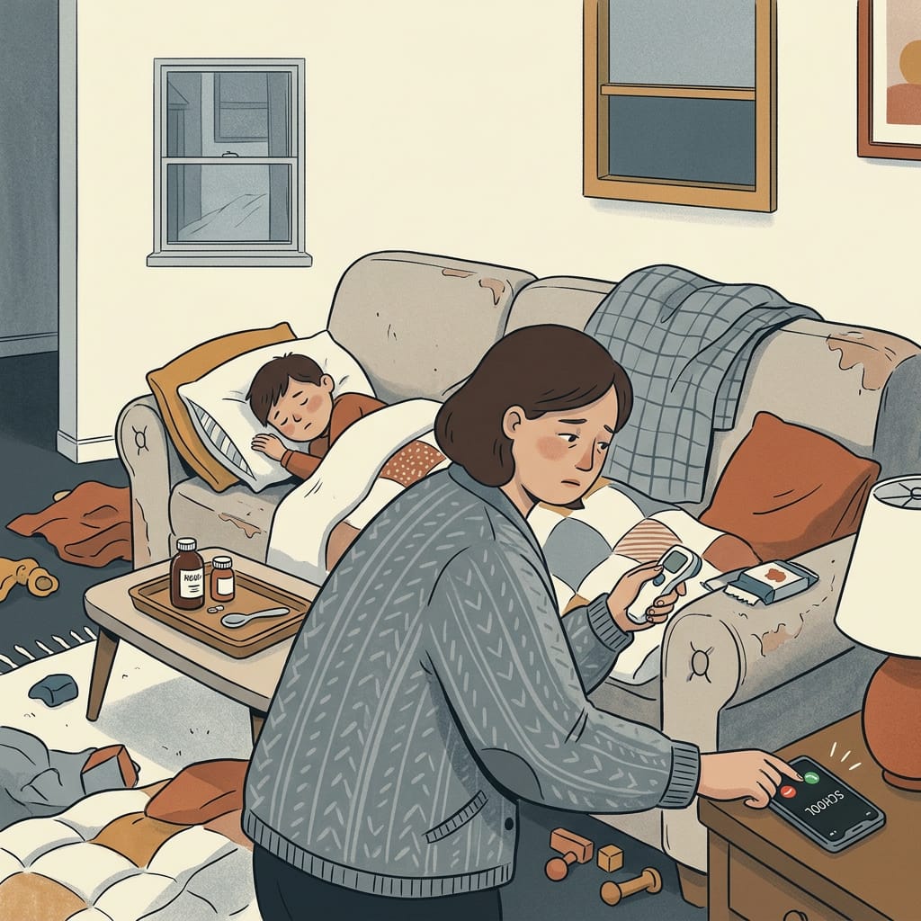 one parent doing all the caregiving alone