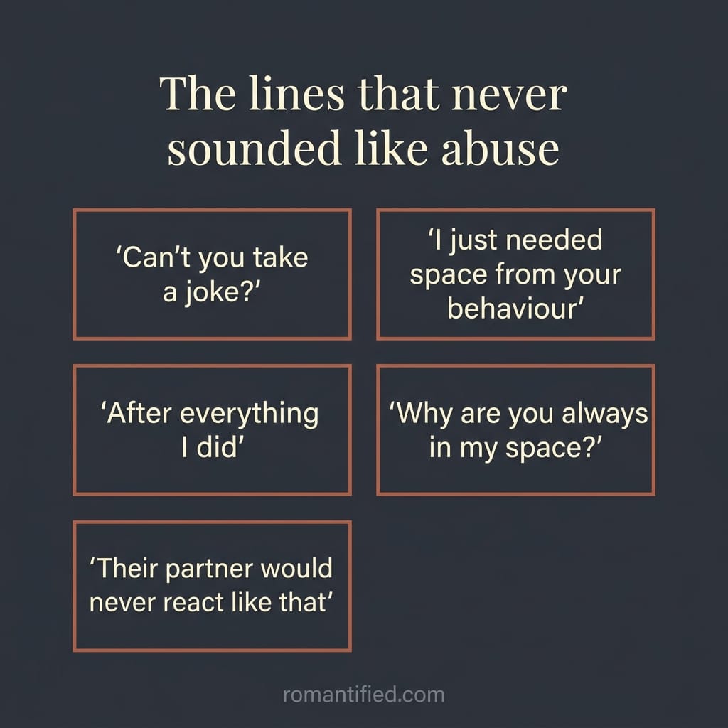 One partner sits turned away in cold silence while the other waits for an answer