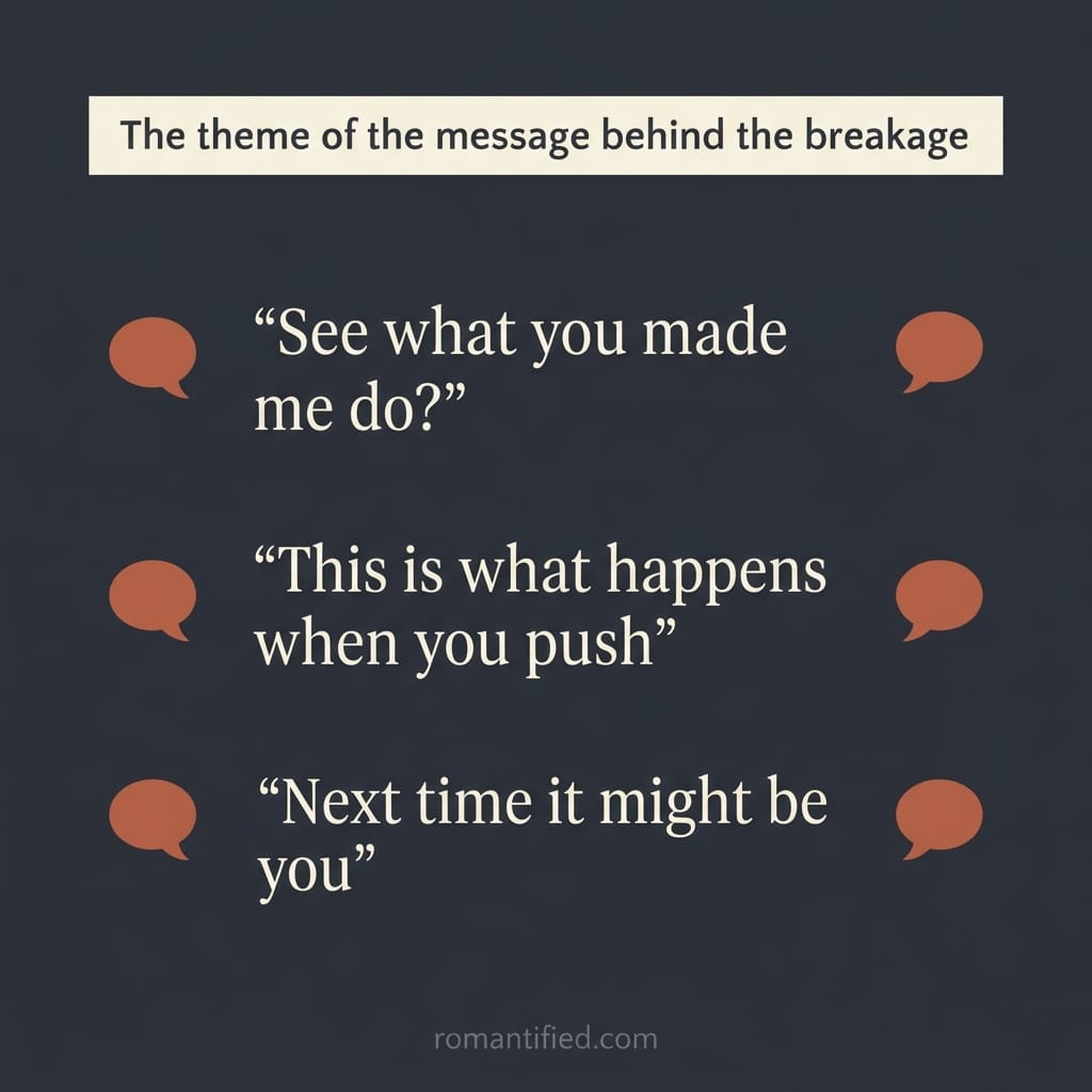 The threatening messages hidden in broken objects