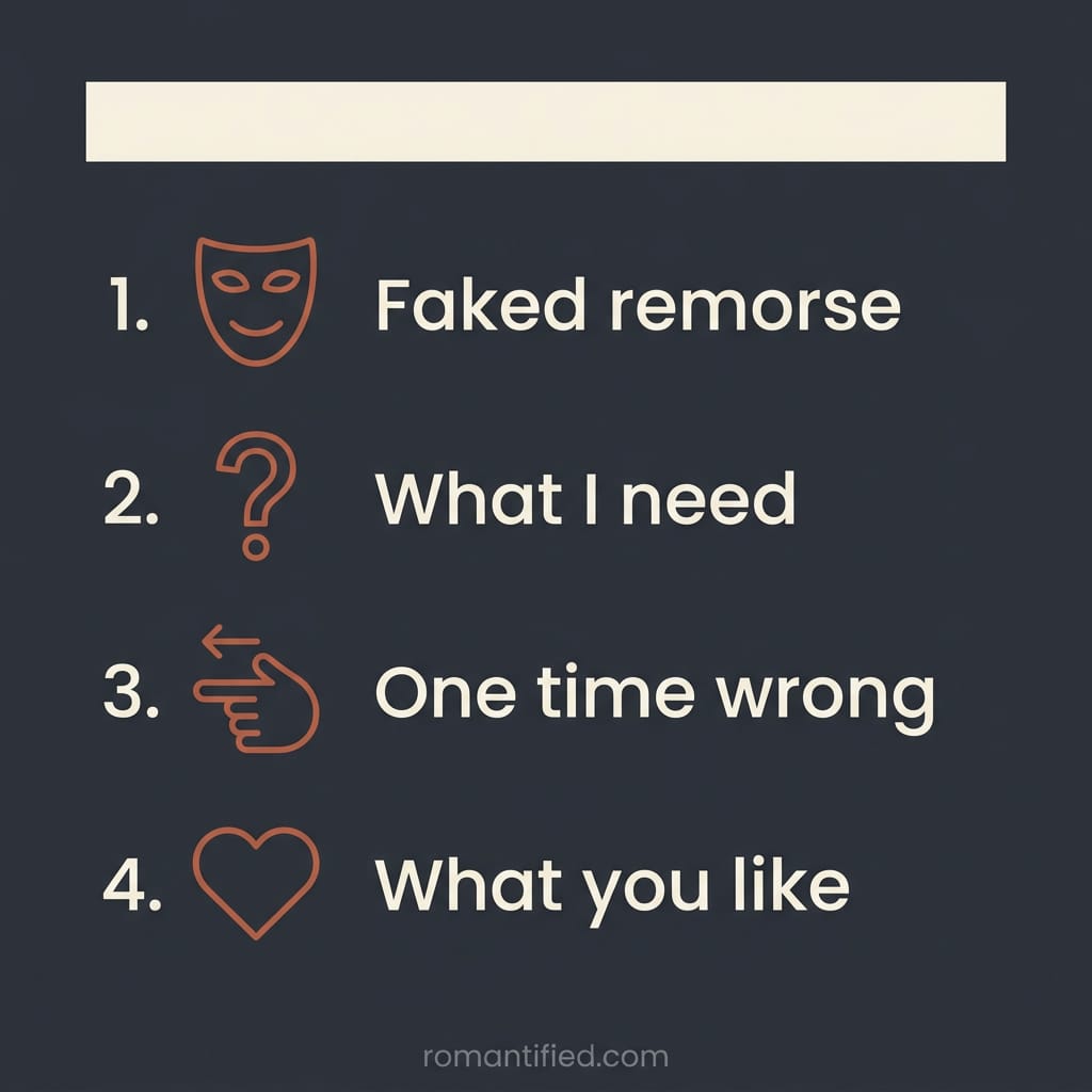 Overview of three questions a narcissist cannot fake