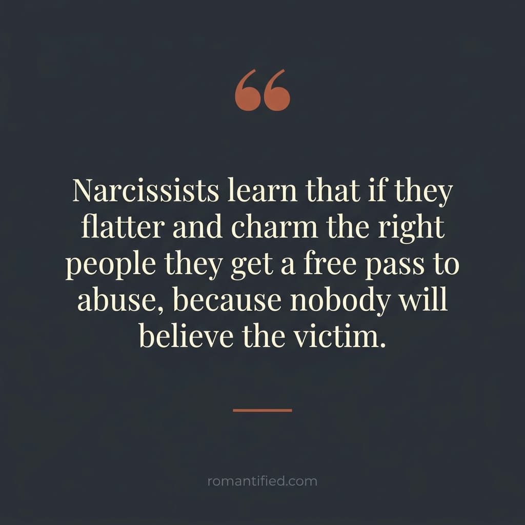 Quote card about the enablers who protect a narcissist
