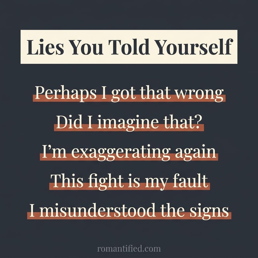 Quote grid of the self-doubt a narcissist plants
