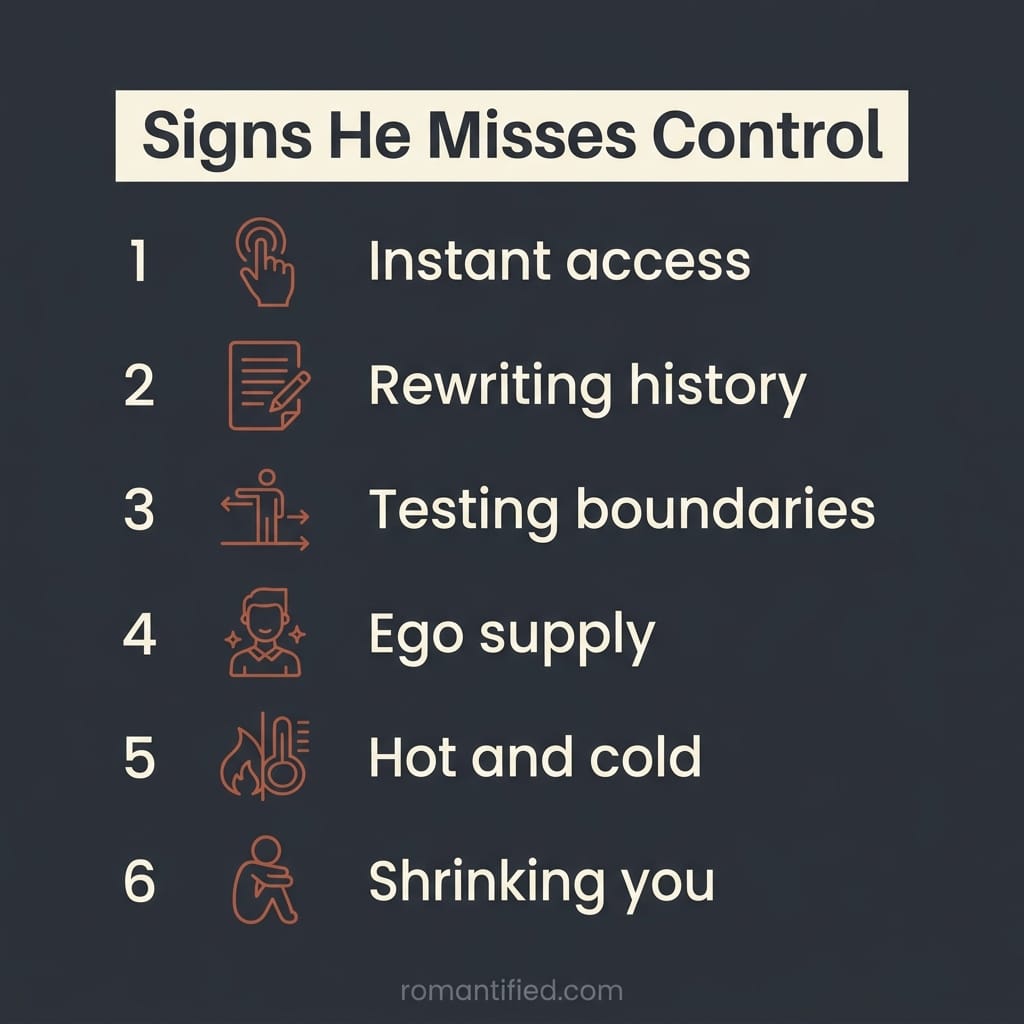 Checklist weighing missing you against missing control