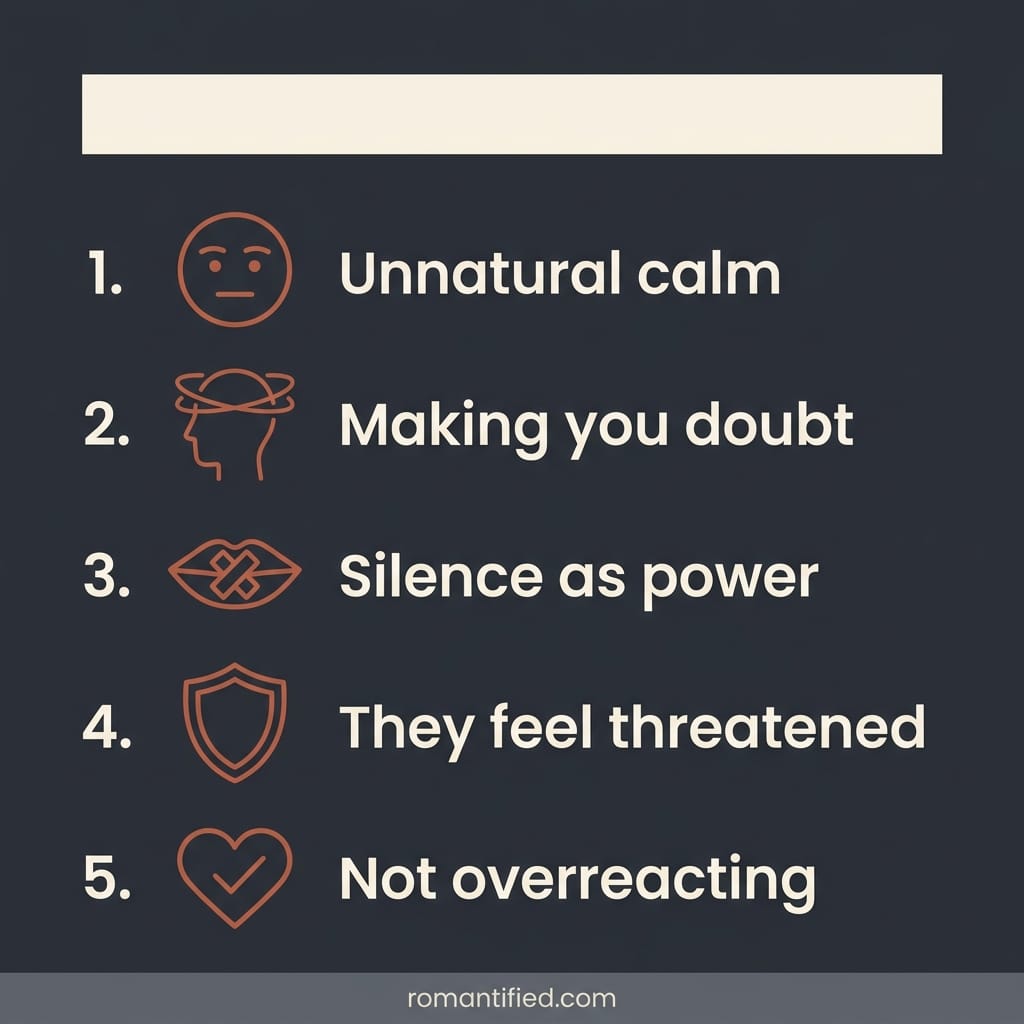 Signs a narcissist calm after a fight is a warning