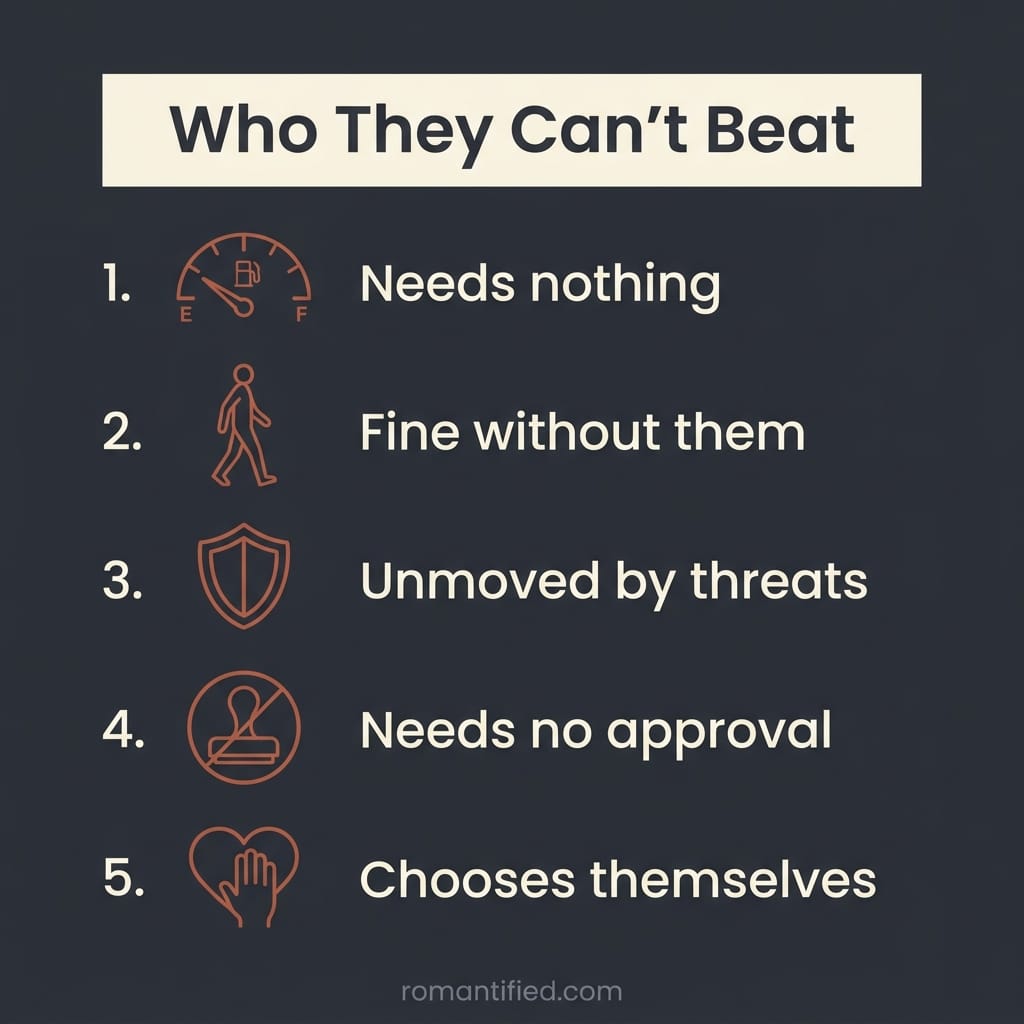 who a narcissist can never beat
