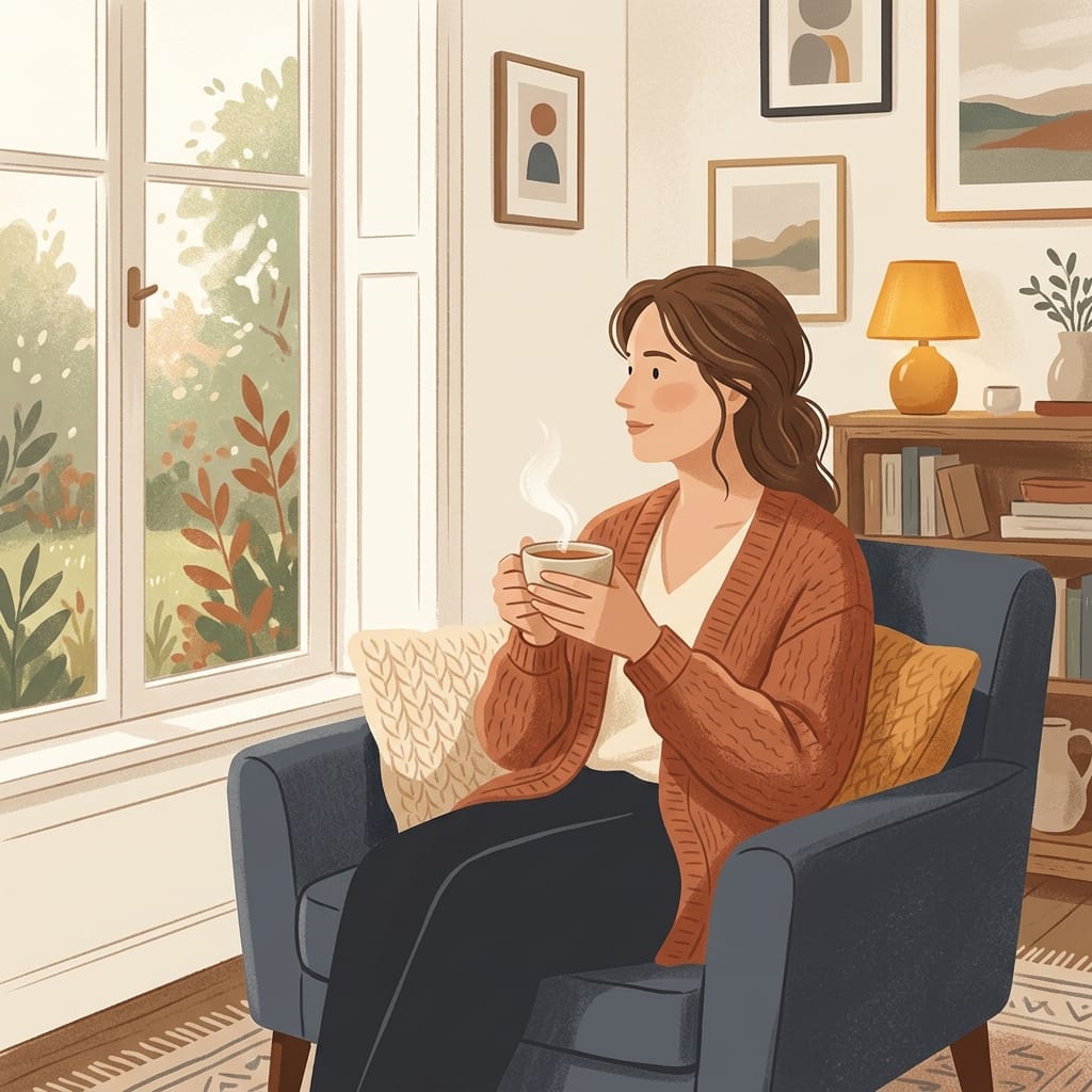 Checklist of what shutting down feels like inside, such as the urge to fix is gone and your own voice returning.
