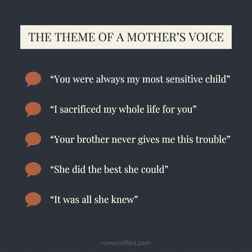 Phrases a narcissistic mother uses to keep control