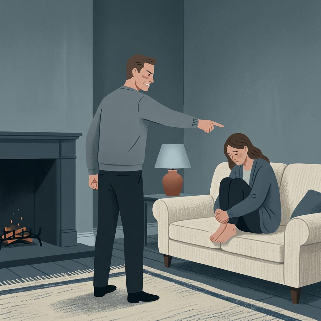 A narcissist blaming the super empath who absorbs the guilt