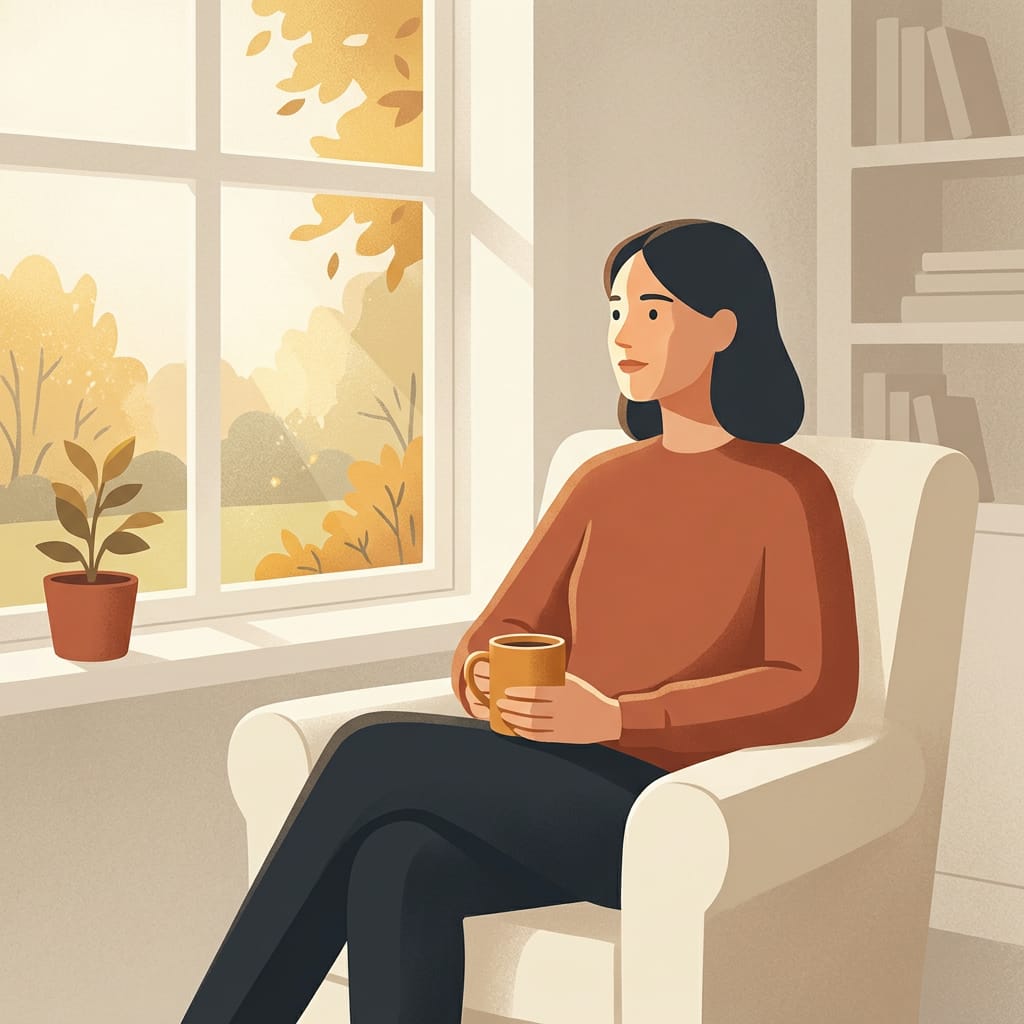 A woman naming the silence and quietly choosing herself