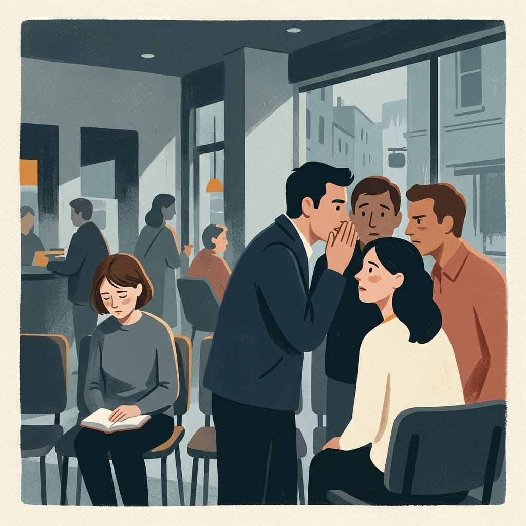 A helper spreading gossip that turns a group against you