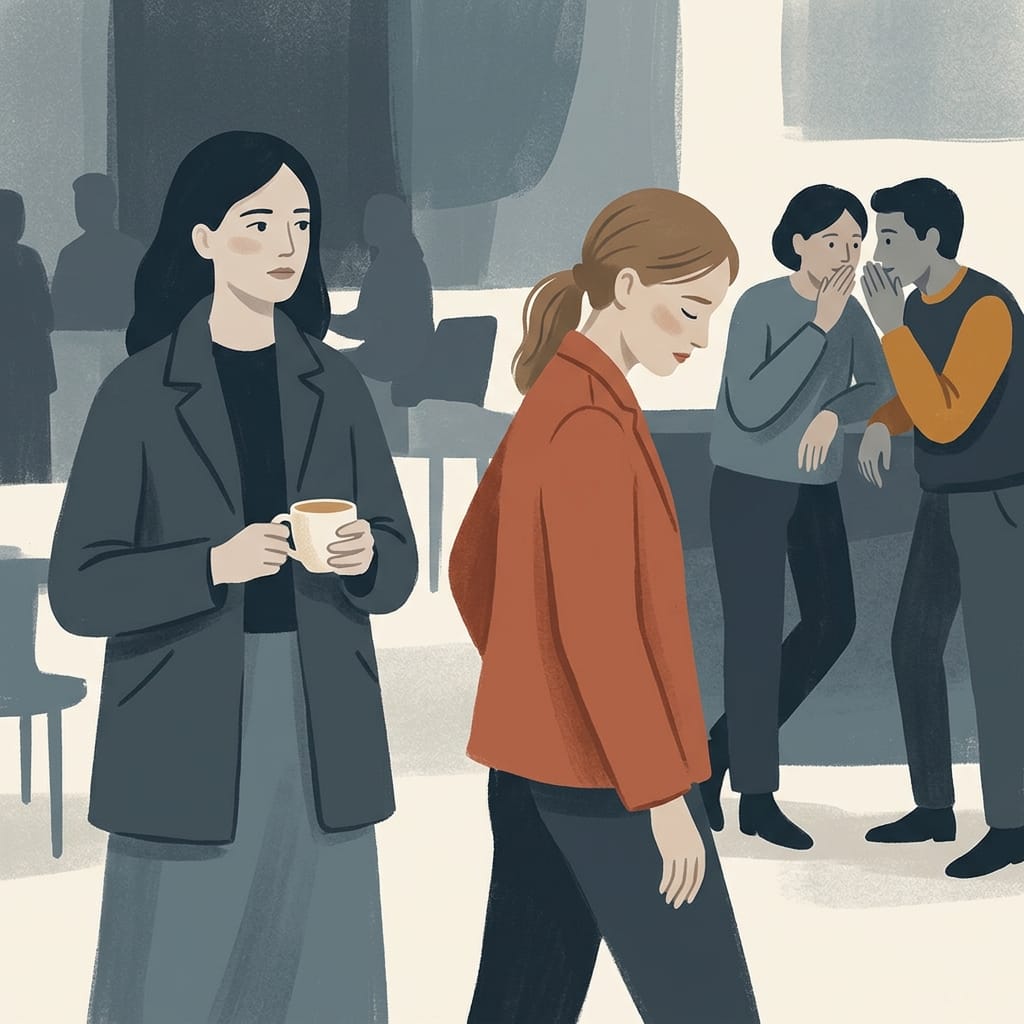 A friend grows cold and distant at a gathering