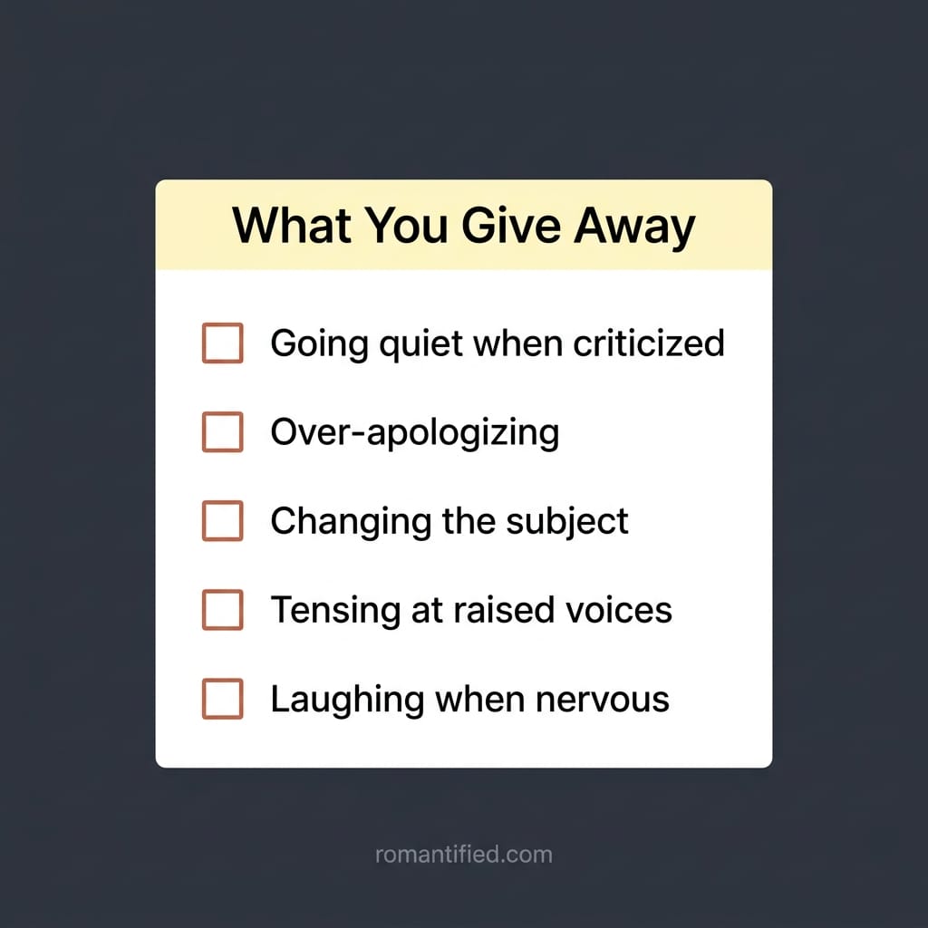 Checklist of the silent tells a narcissist reads in you