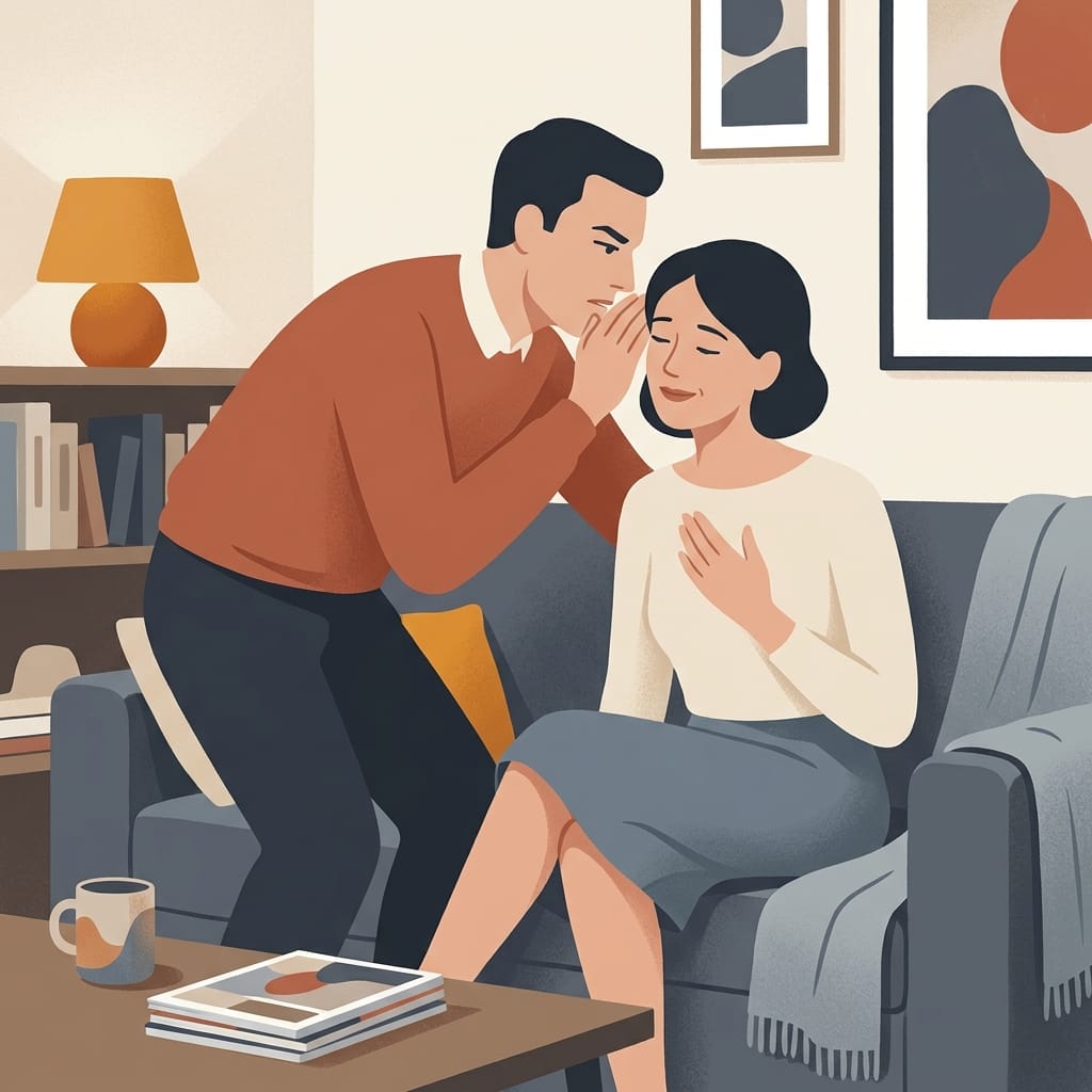 A narcissist whispering that they know you better than anyone