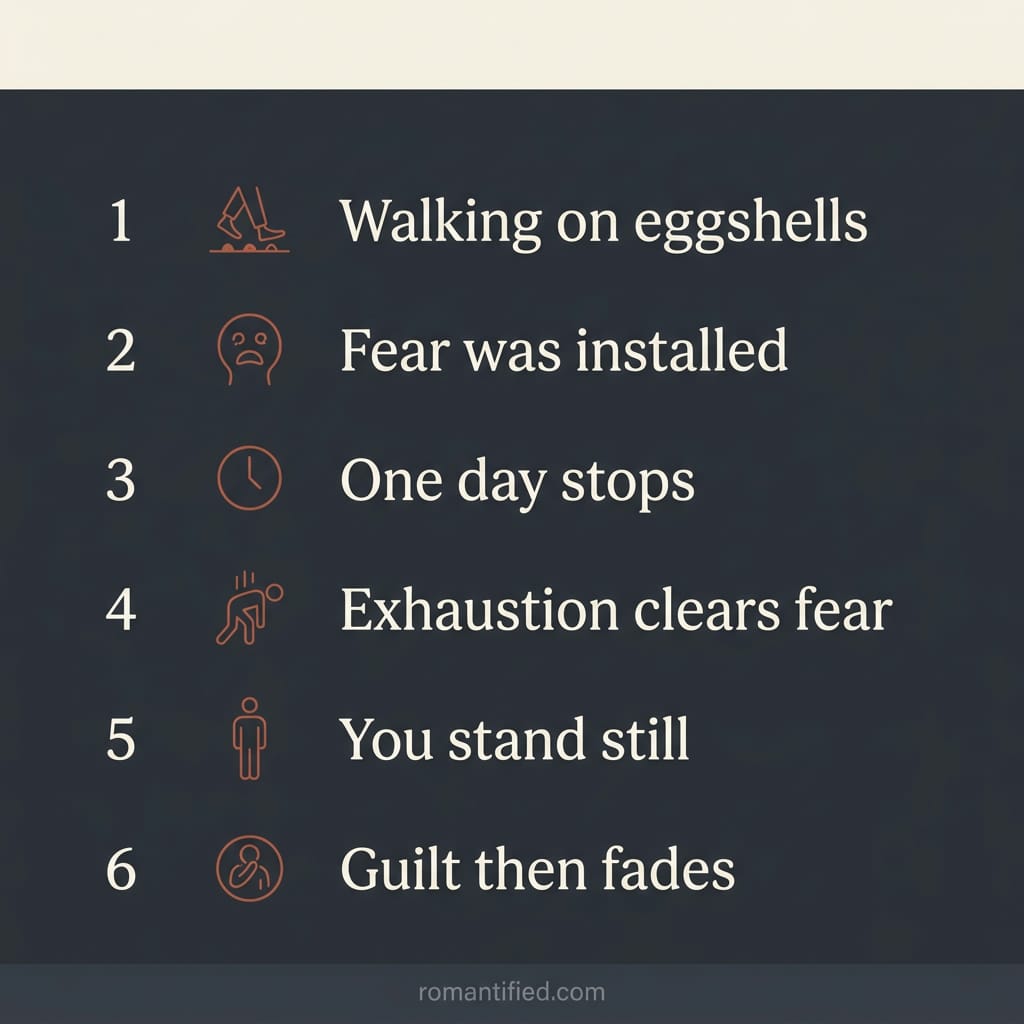 How fear of a narcissist finally lifts