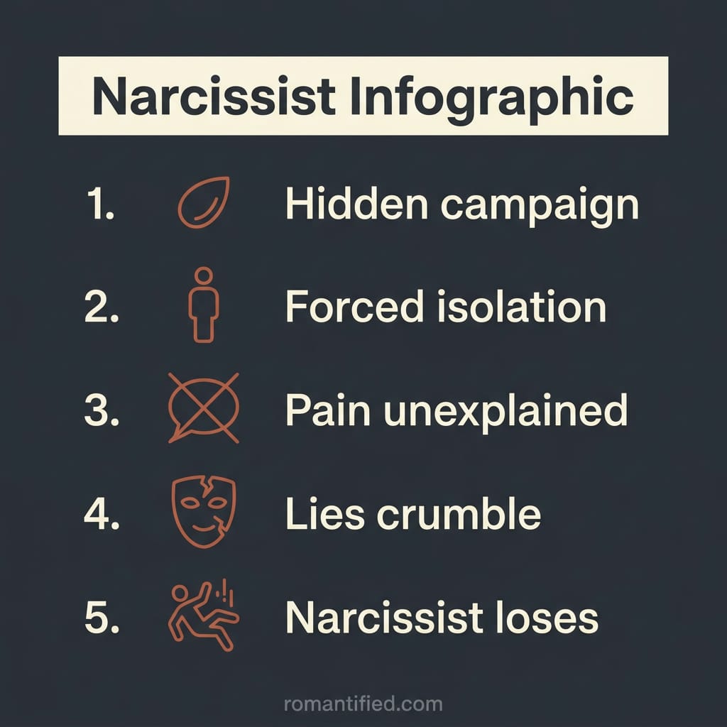A narcissist quietly turning friends and family against a partner