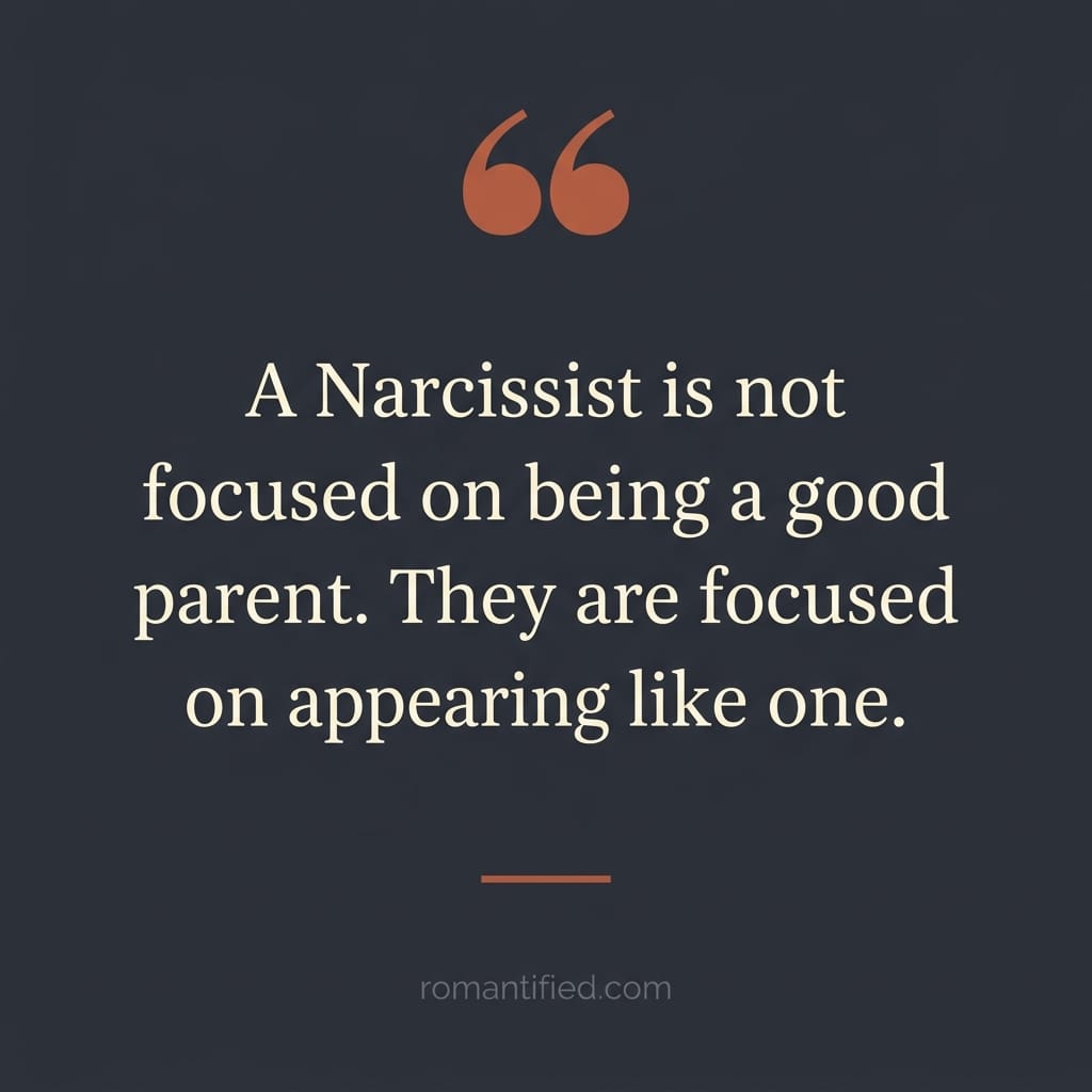 Quote card about a narcissistic parent