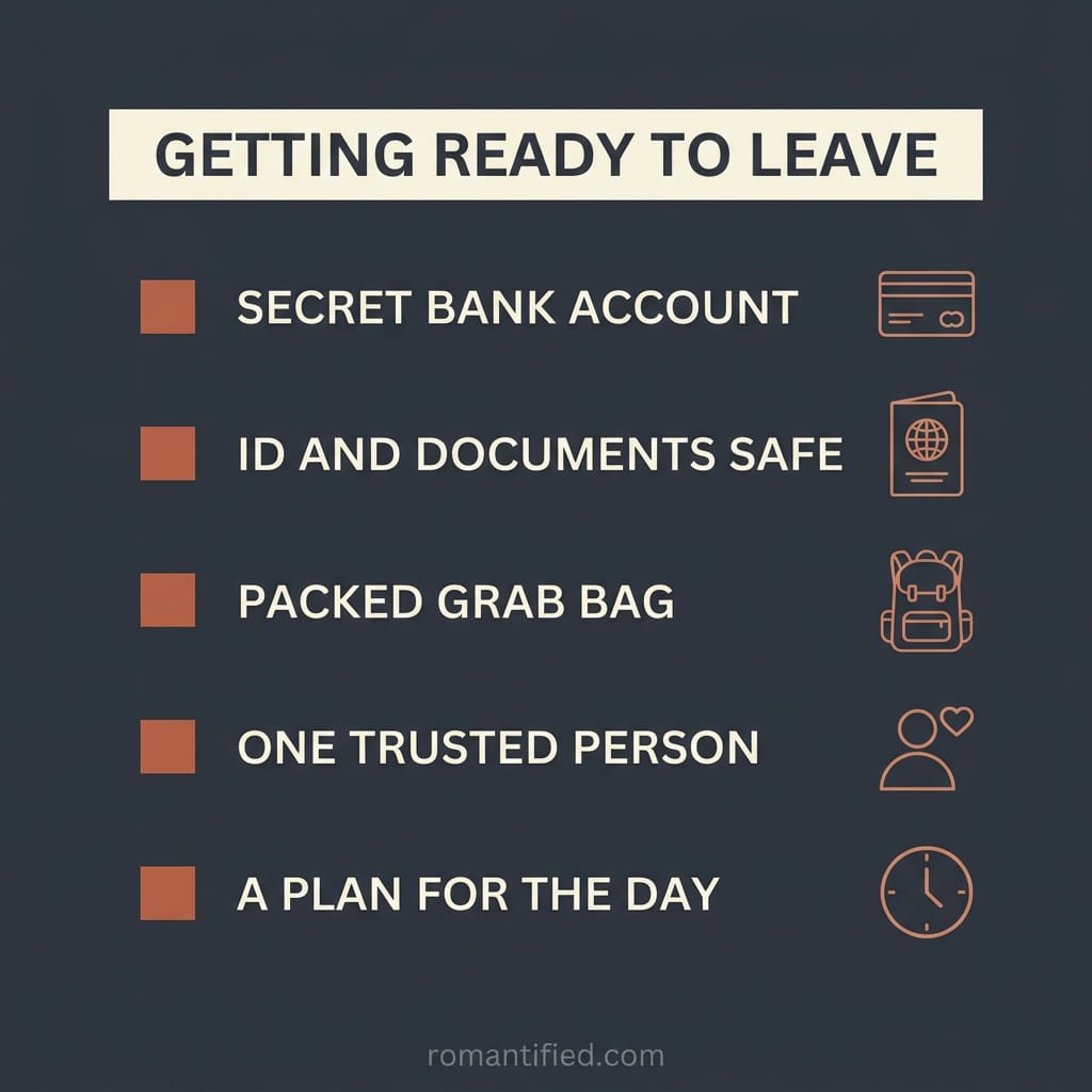 A checklist of documents and essentials to prepare before leaving