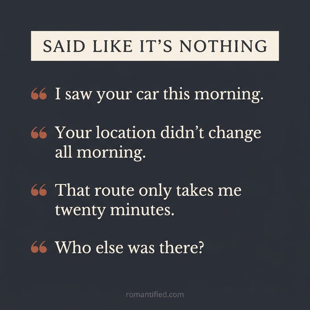 Quote grid of tracking comments disguised as casual remarks