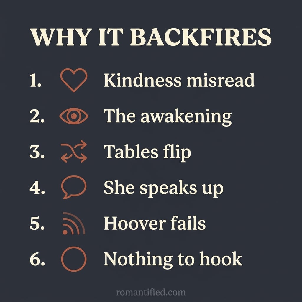 Overview infographic: why destroying a super empath backfires on the narcissist